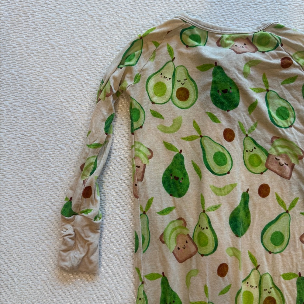 Little Sleepies Avocado Print Long Sleeve Tee